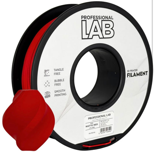 Professional Lab PLA matt piros  1.75mm 1kg filament