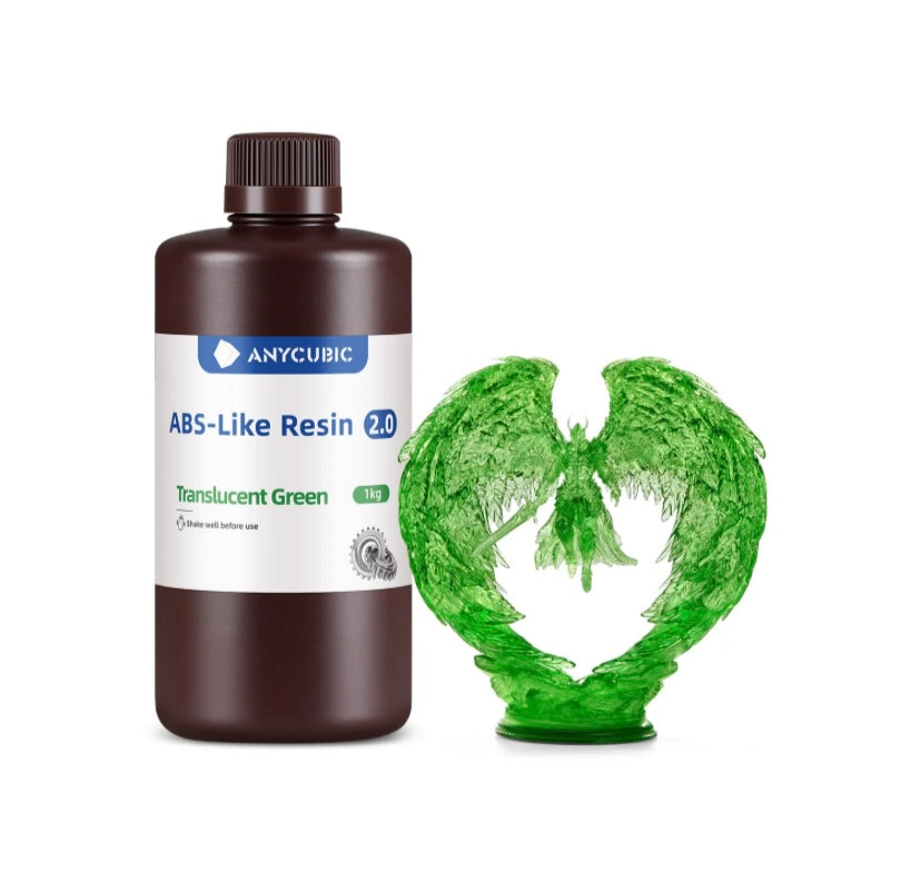Anycubic ABS-Like 2.0 Resin áttetsző zöld 1kg